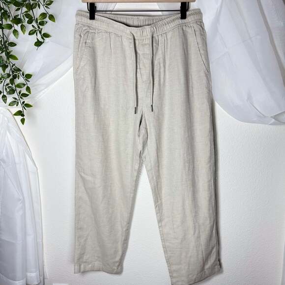 Hunter Other - Hunter Cotton Linen Blend Drawstring Pants Gropcore